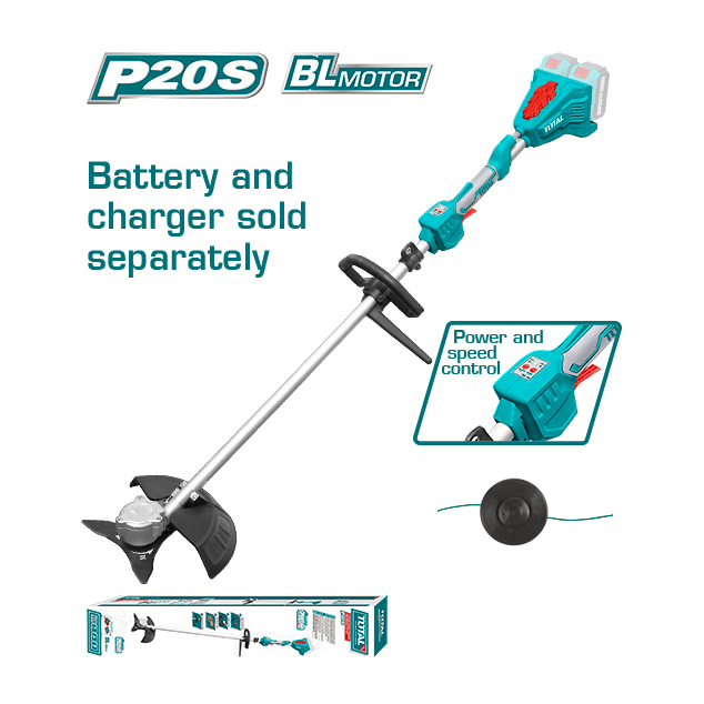 Máy cắt cỏ và bụi rặm dùng Pin Lithium-Ion 40V TOTAL TSTLI20028