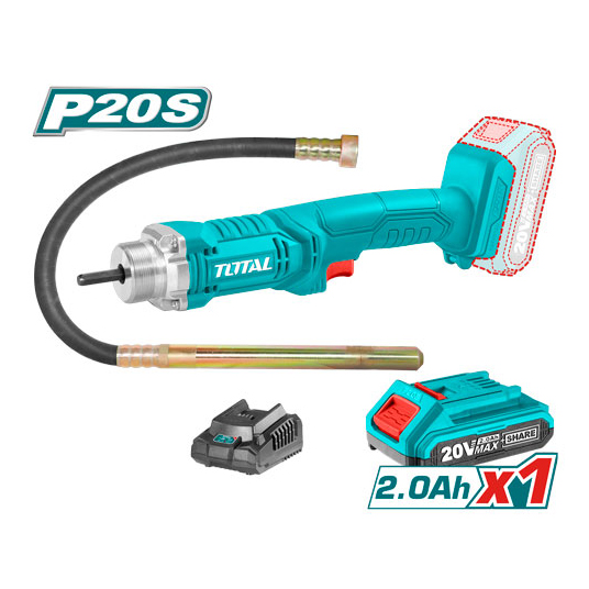 Máy đầm bê tông dùng Pin 20V TOTAL - TCVLI2023011