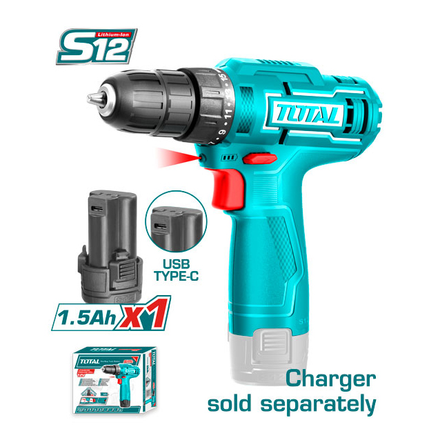 Máy khoan Pin 12V TOTAL TDLI12428