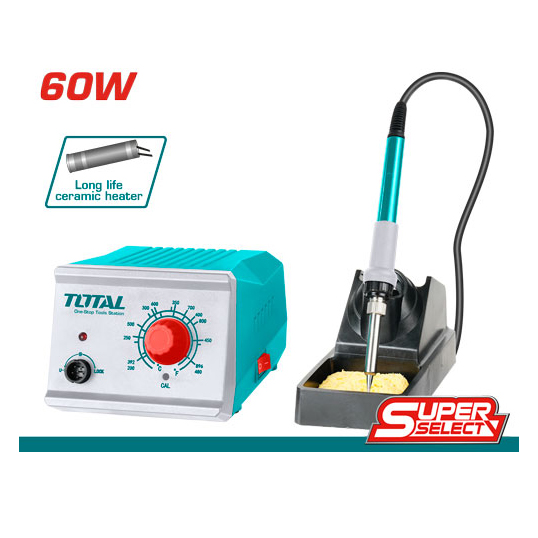 Mỏ hàn chì 60W kèm máy ổn định nhiệt TOTAL TET160911