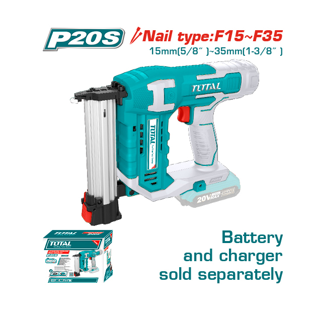 Súng bắn đinh thẳng dùng Pin 20V TOTAL TCBNLI3505
