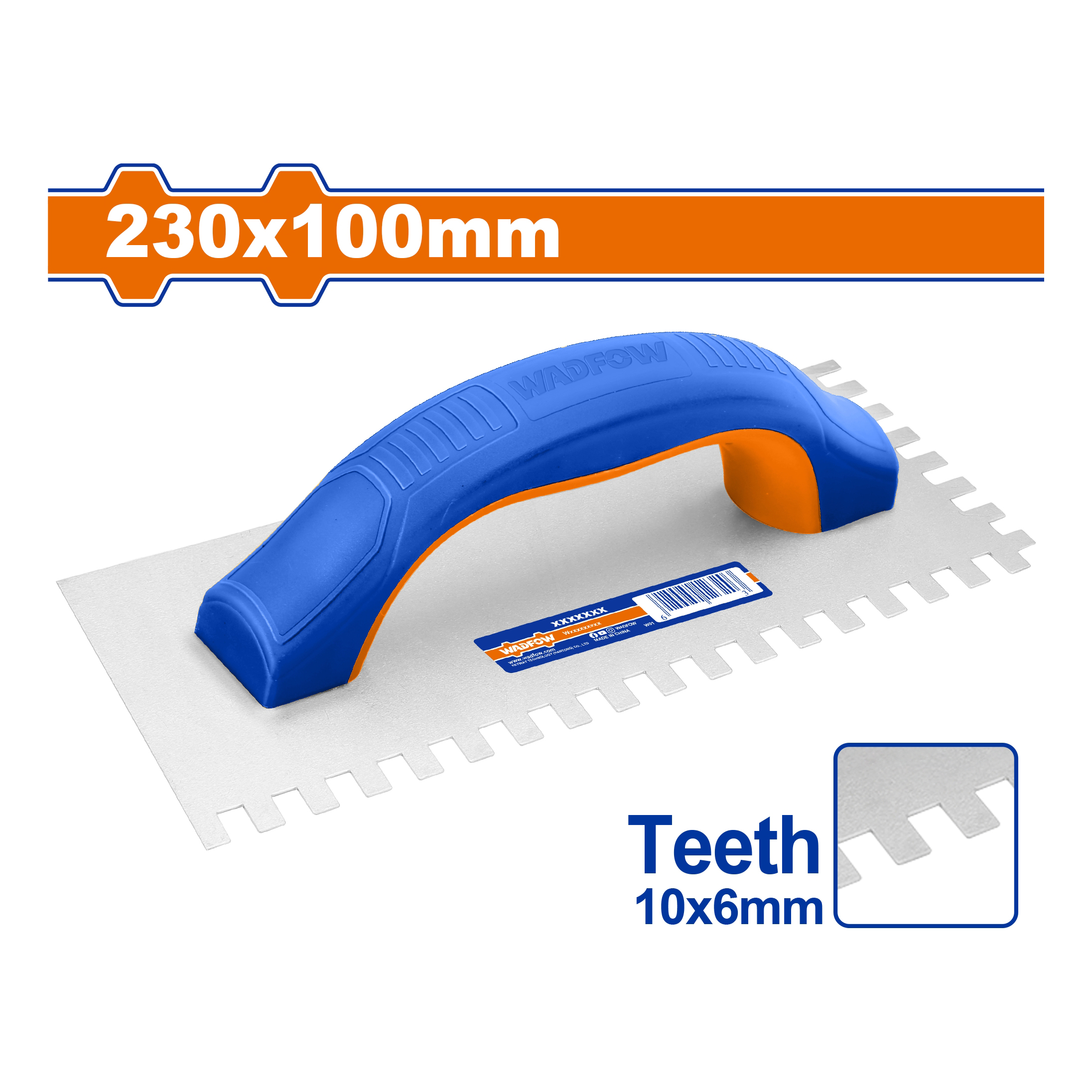 Bay trát vữa có răng 230x100mm WADFOW - WPE4923