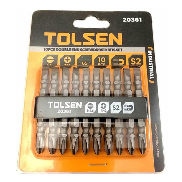 Bộ 10 tua vít 2 đầu Cộng & Trừ Tolsen 20361