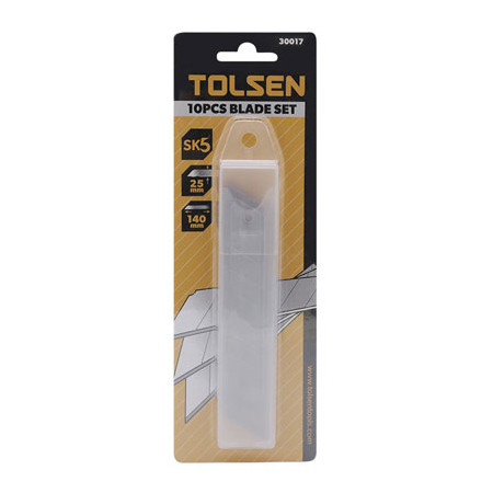Bộ 10 lưỡi Lưỡi Dao Thép Sk5 Tolsen 30017