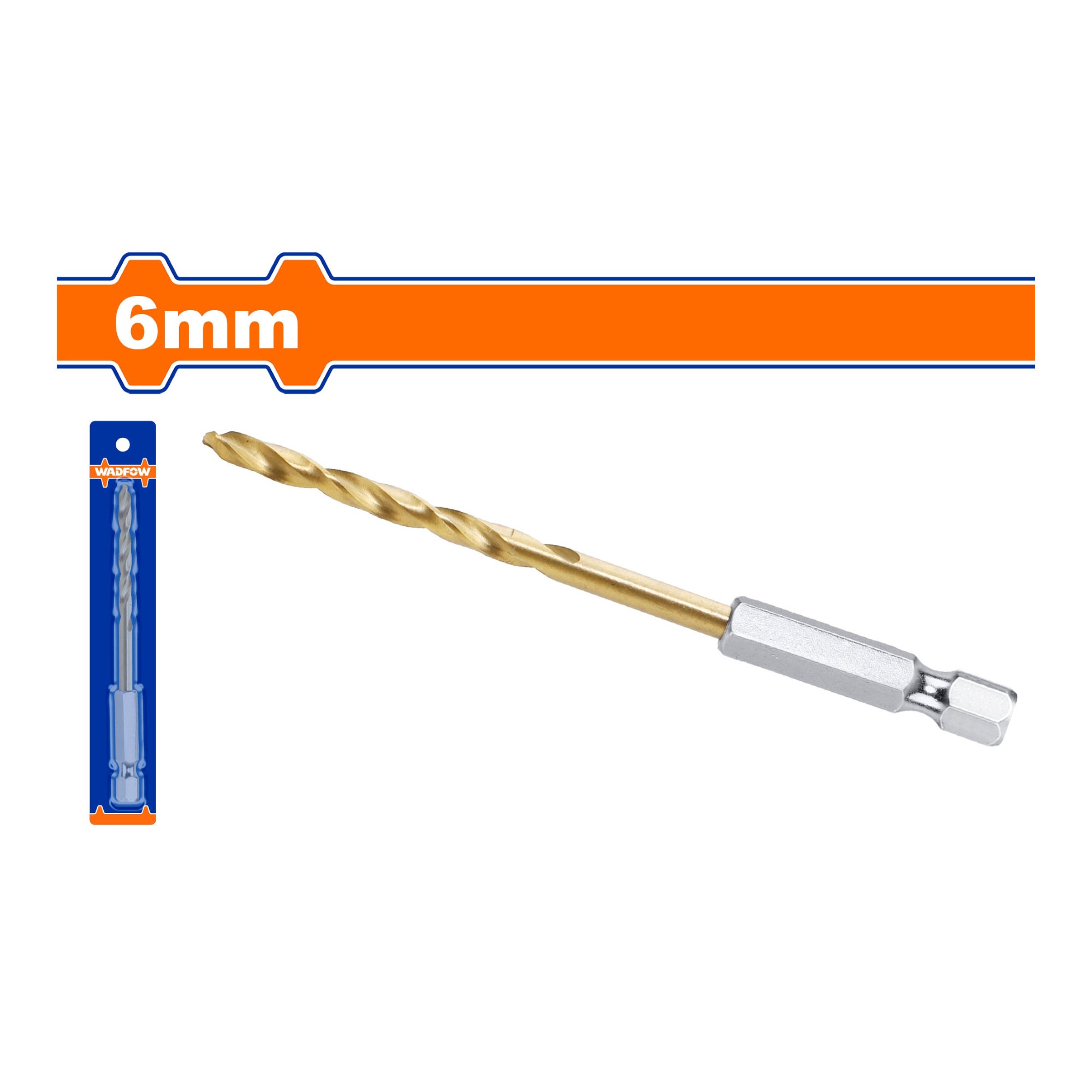 Mũi khoan xoắn HSS 6mm - WADFOW - WTD6K06