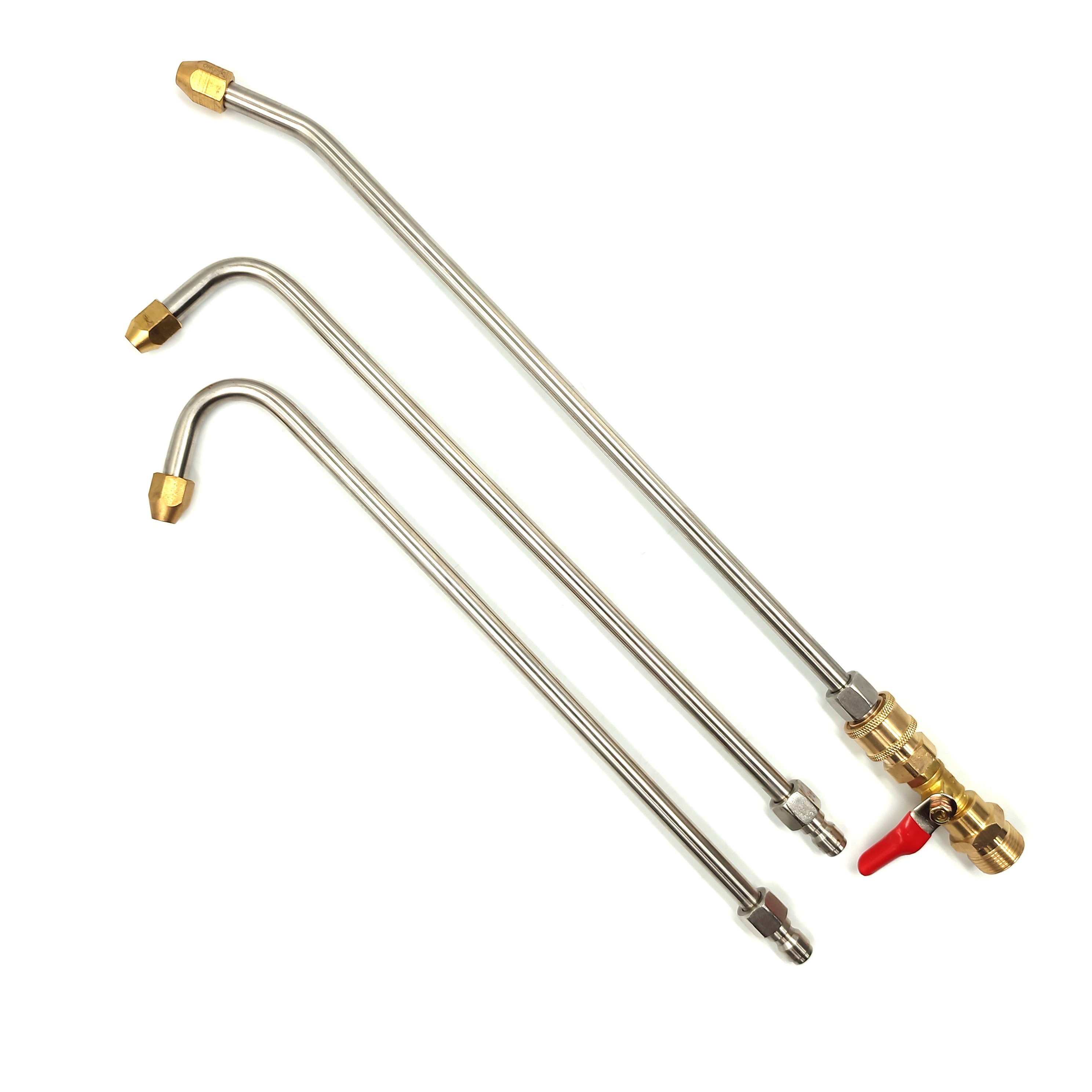 Bộ béc rửa máy lạnh thẳng - nối nhanh 1/4Inch (Cần nối nhanh 30cm)