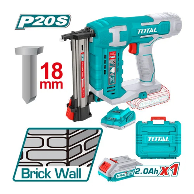 Máy bắn đinh bê tông không chổi than dùng pin 20V - TOTAL - TCSTLI3808