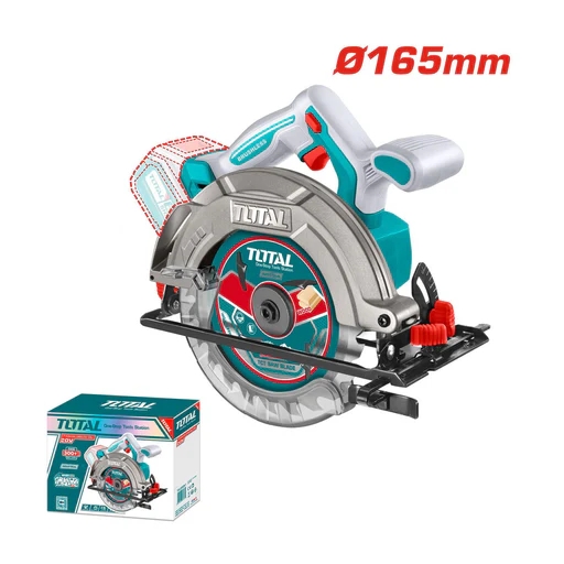 Máy cưa đĩa tròn không chổi than dùng pin Lithium 20V (không kèm pin và sạc) TOTAL - TSLI1652