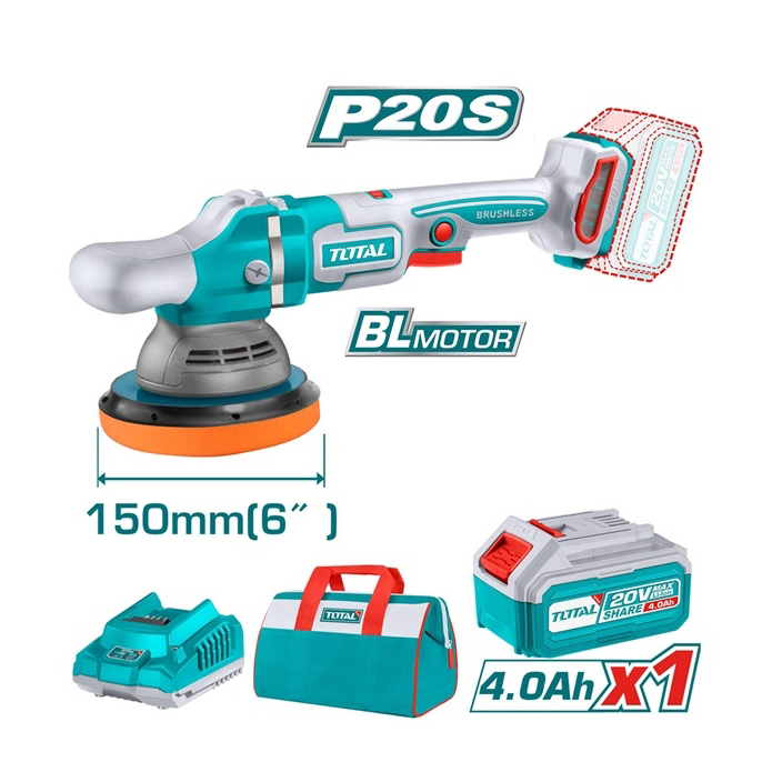 Máy đánh bóng không chổi than dùng pin 20V - TOTAL - TAPLI20151