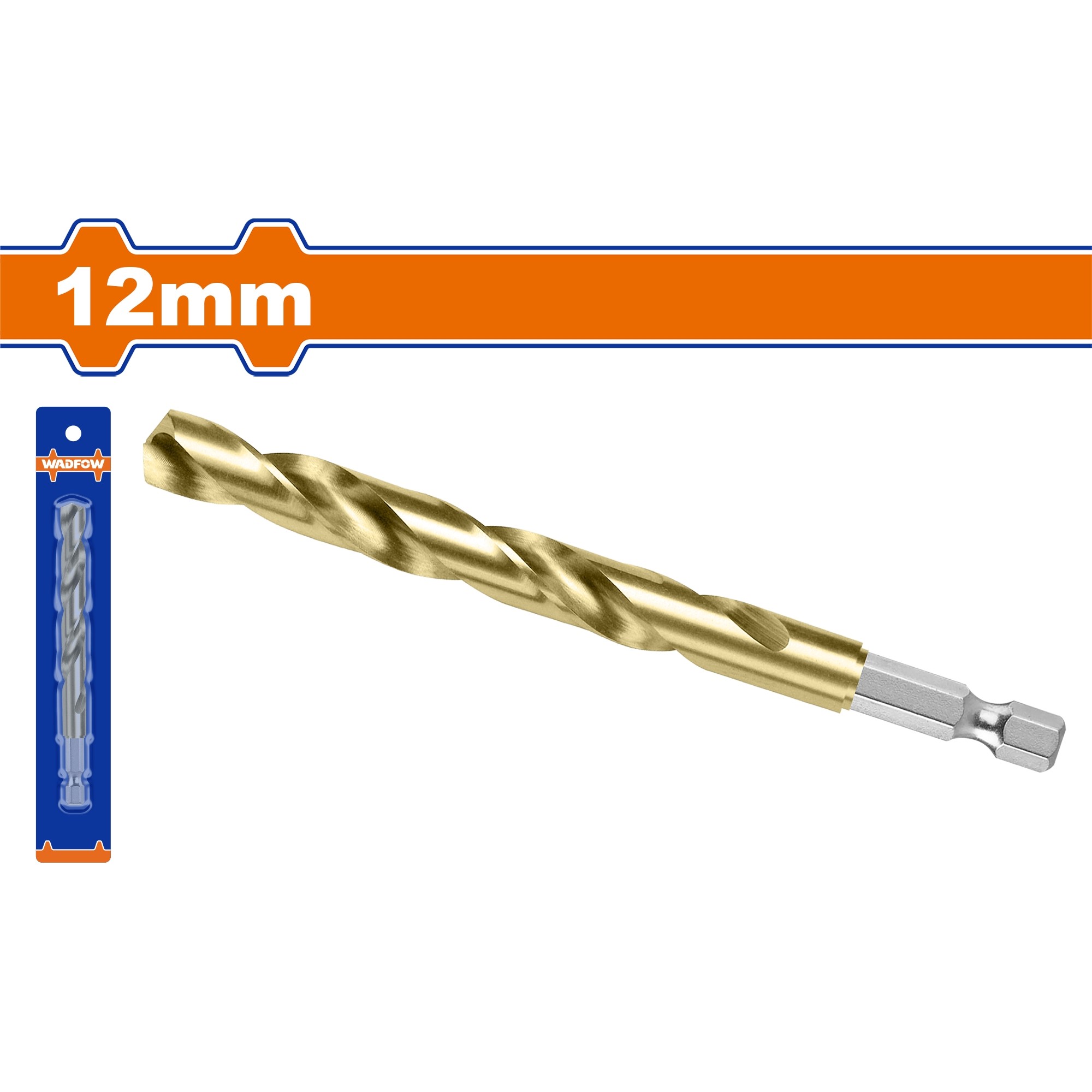 Mũi khoan xoắn HSS 12mm - WADFOW - WTD6K12