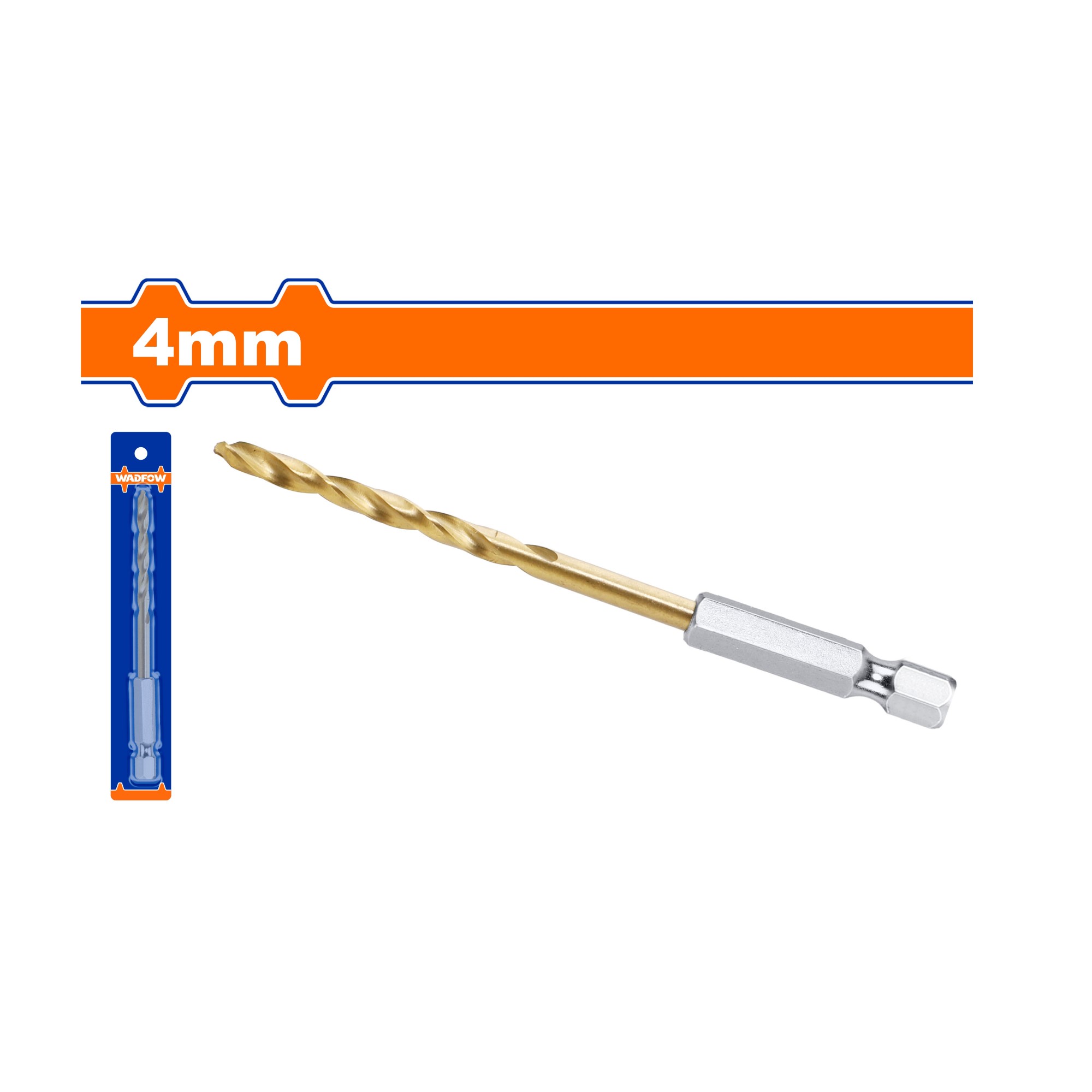 Mũi khoan xoắn HSS 4mm - WADFOW - WTD6K04