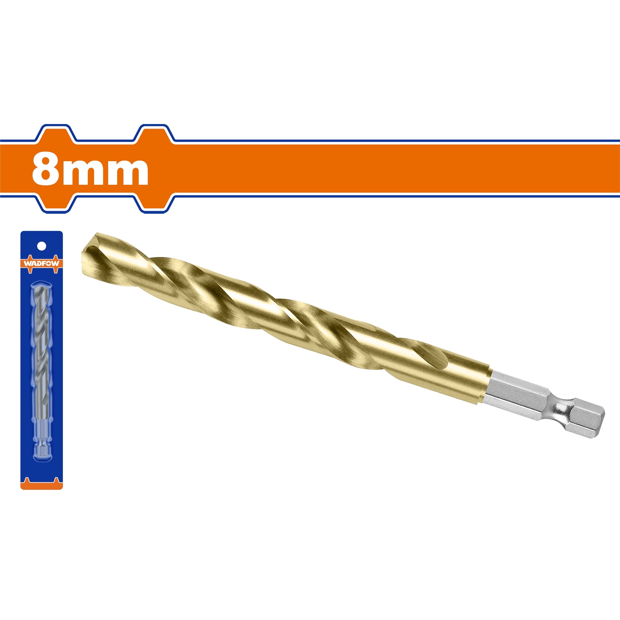 Mũi khoan xoắn HSS 8mm - WADFOW - WTD6K08