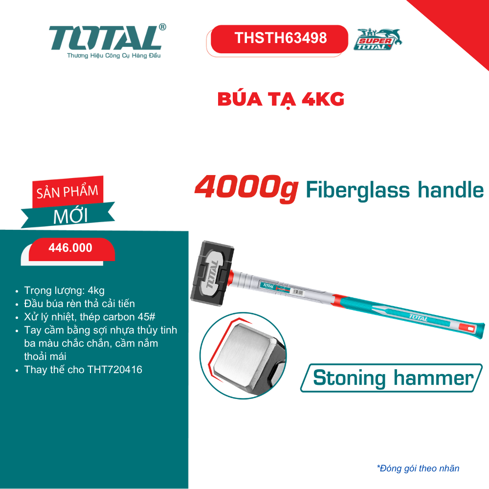Búa tạ 4kg TOTAL - THSTH63498