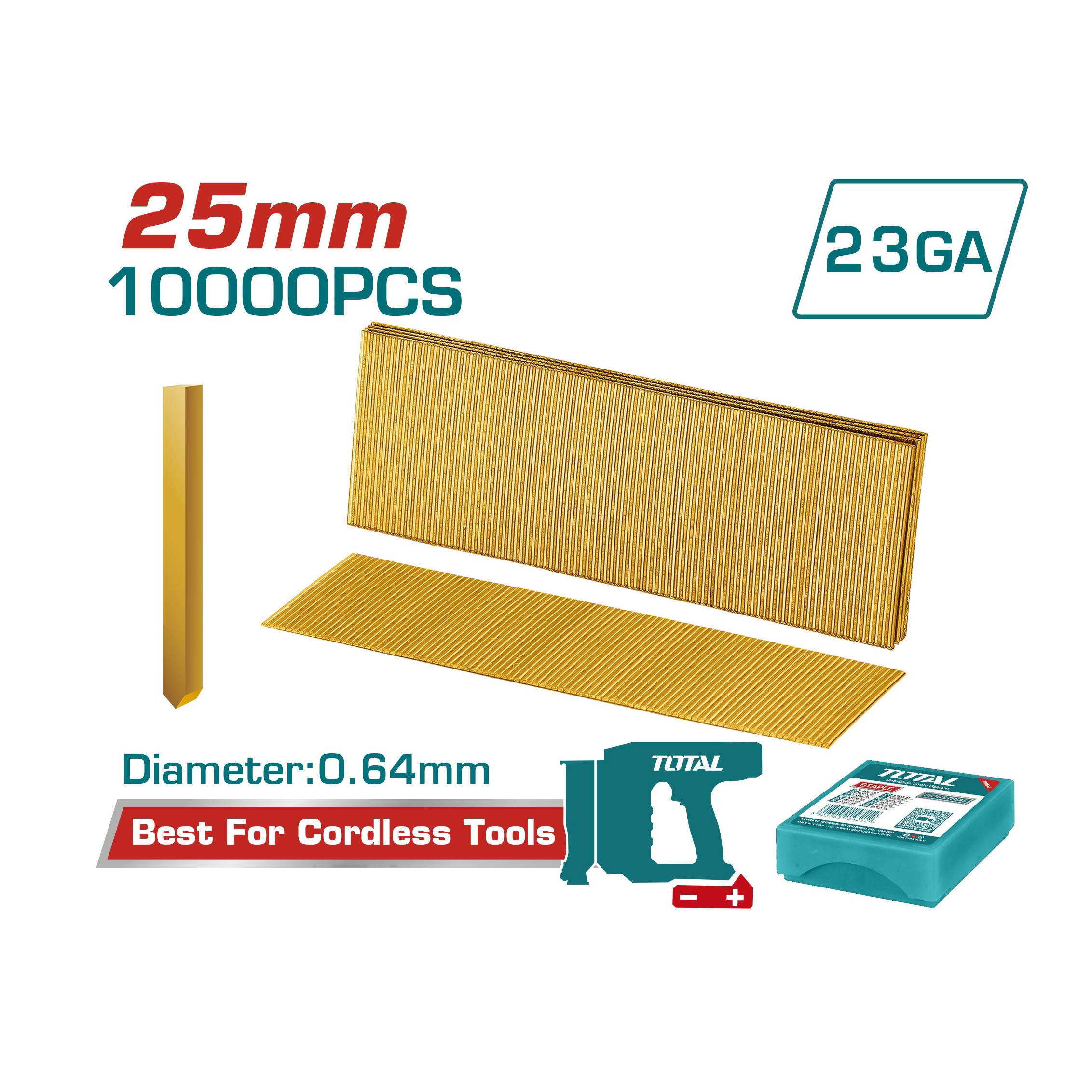 Đinh ghim không đầu 25m - TOTAL - TAC06825