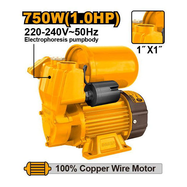 Máy bơm nước tự mồi 750W(1.0HP) INGCO - VPA7508