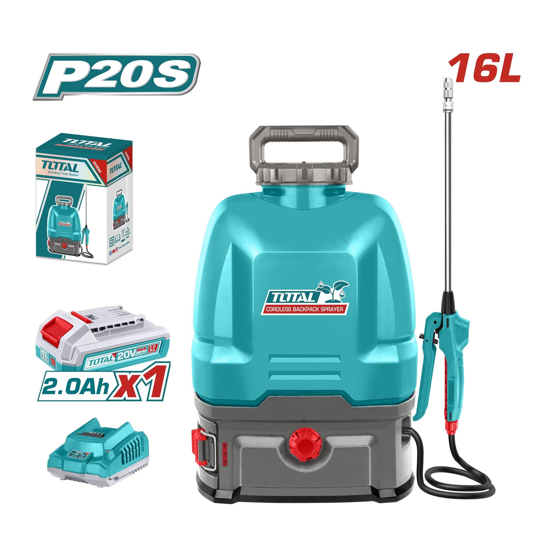 Máy xịt 16L dùng pin 20V - TOTAL - TSPLI20162