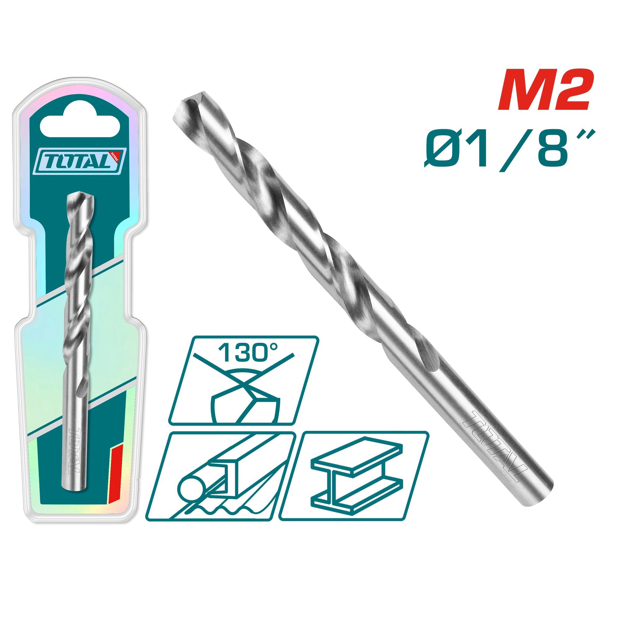 Mũi khoan sắt M2 (4mm) - TOTAL - TAC1200401