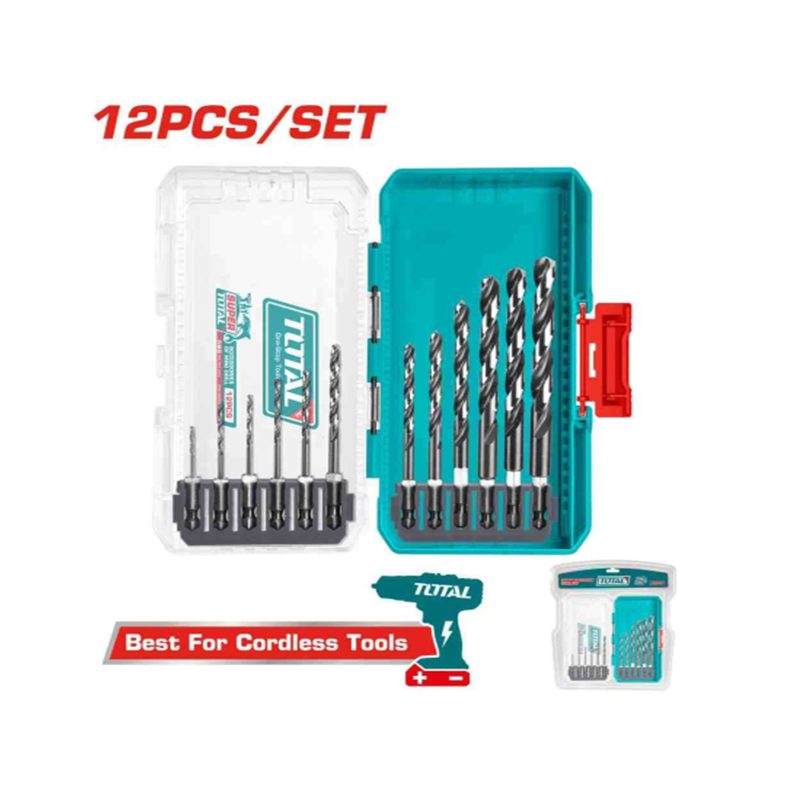 Bộ 15 mũi khoan HSS 4341 TOTAL - TACSDL51506