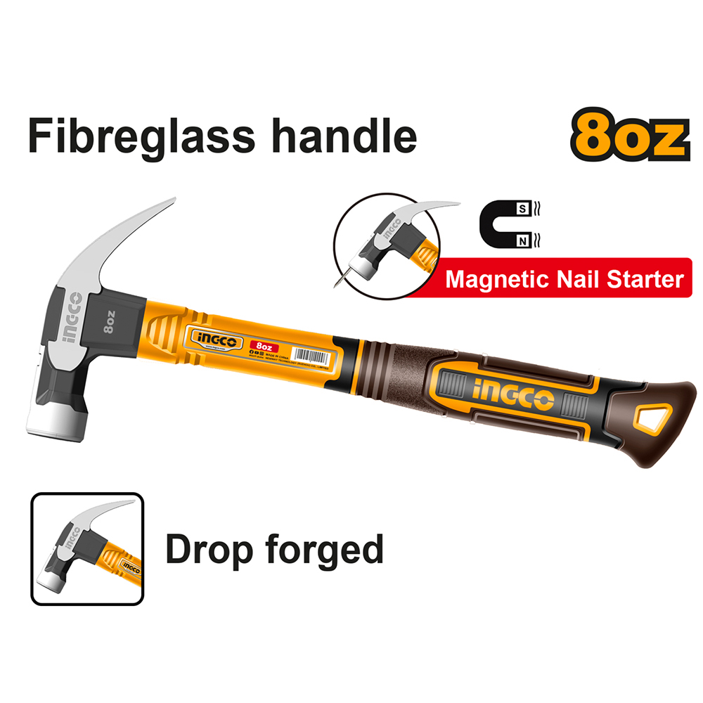 Búa nhổ đinh 220g (có nam châm) INGCO - HCH81008