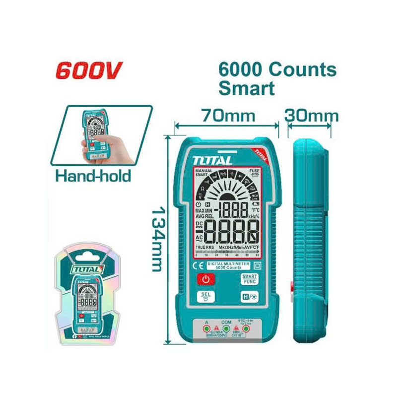 Đồng hồ vạn năng kỹ thuật số TOTAL TMT516004