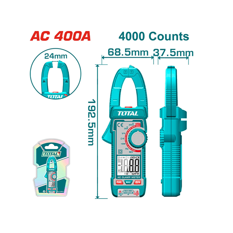 Kềm đo AC kỹ thuật số TOTAL - TMT762001