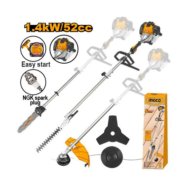 Máy cắt tỉa hàng rào đa năng dùng xăng 4 trong 1 INGCO - GMT55231