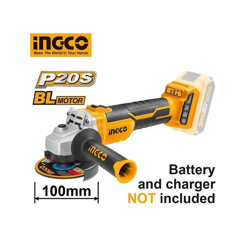 máy mài góc dùng Pin 20V (không bao gồm Pin và sạc) INGCO - CAGLI201008