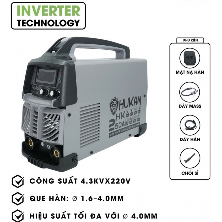 Máy hàn điện tử HUKAN MMA-250 MOSFED
