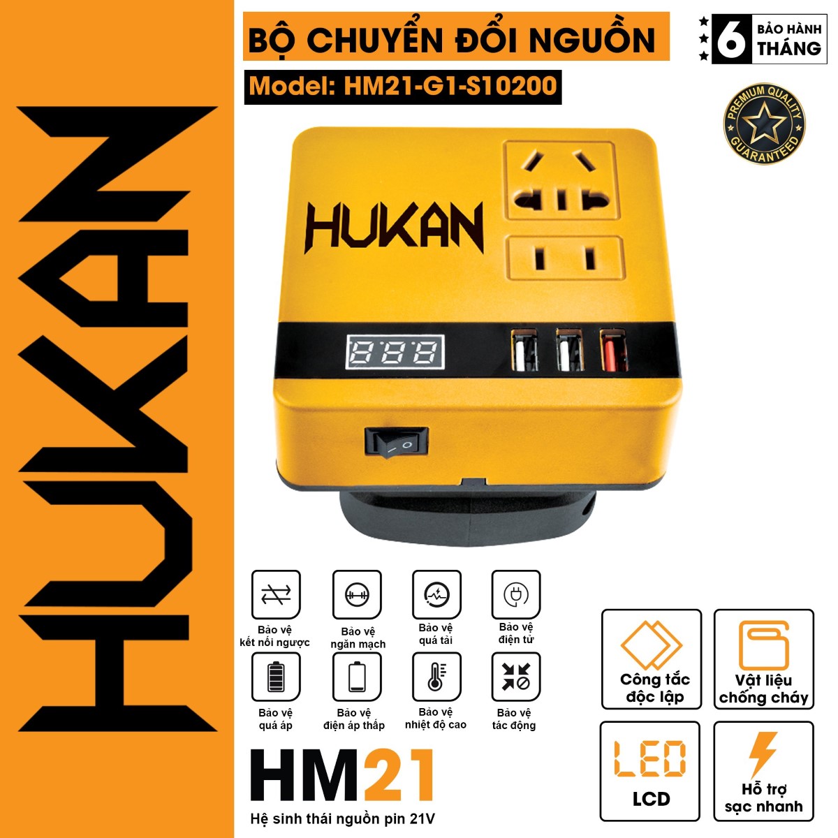 Đế Chuyển Đổi Nguồn Điện HUKAN - HM21-G1GSI0200