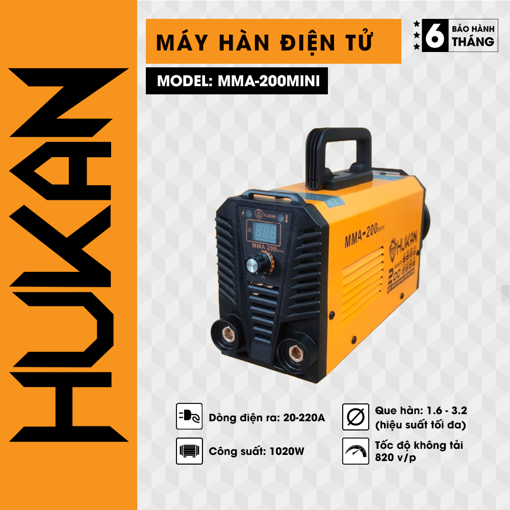 Máy hàn điện tử HUKAN MMA200 Mini