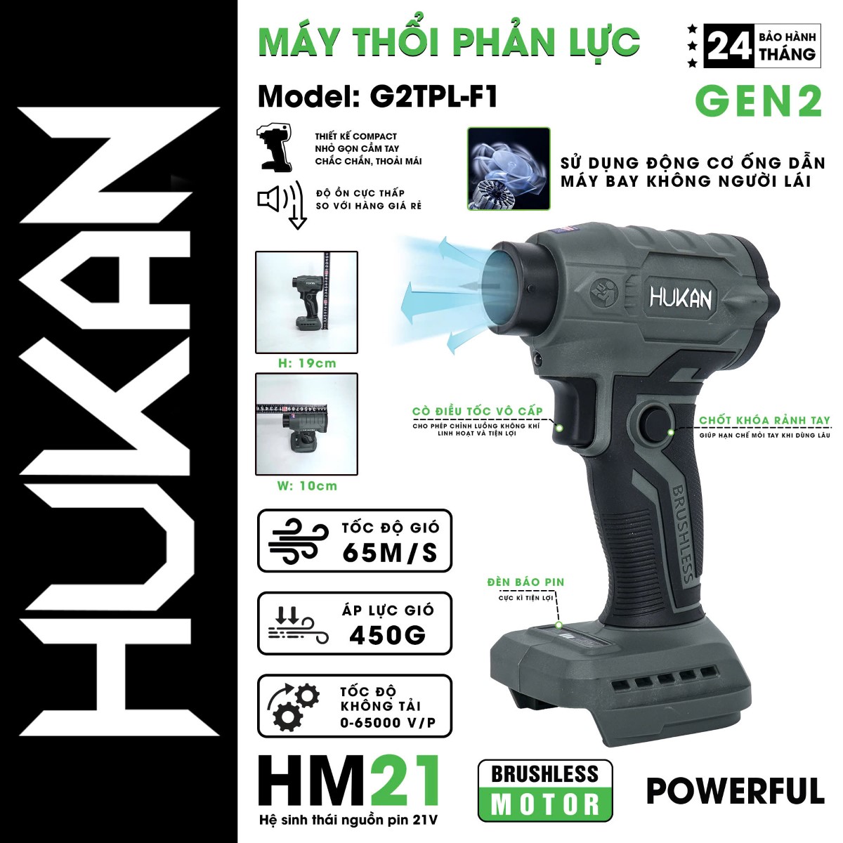 Thân Máy Thổi Phản Lực HUKAN - BODY G2TPL-F1