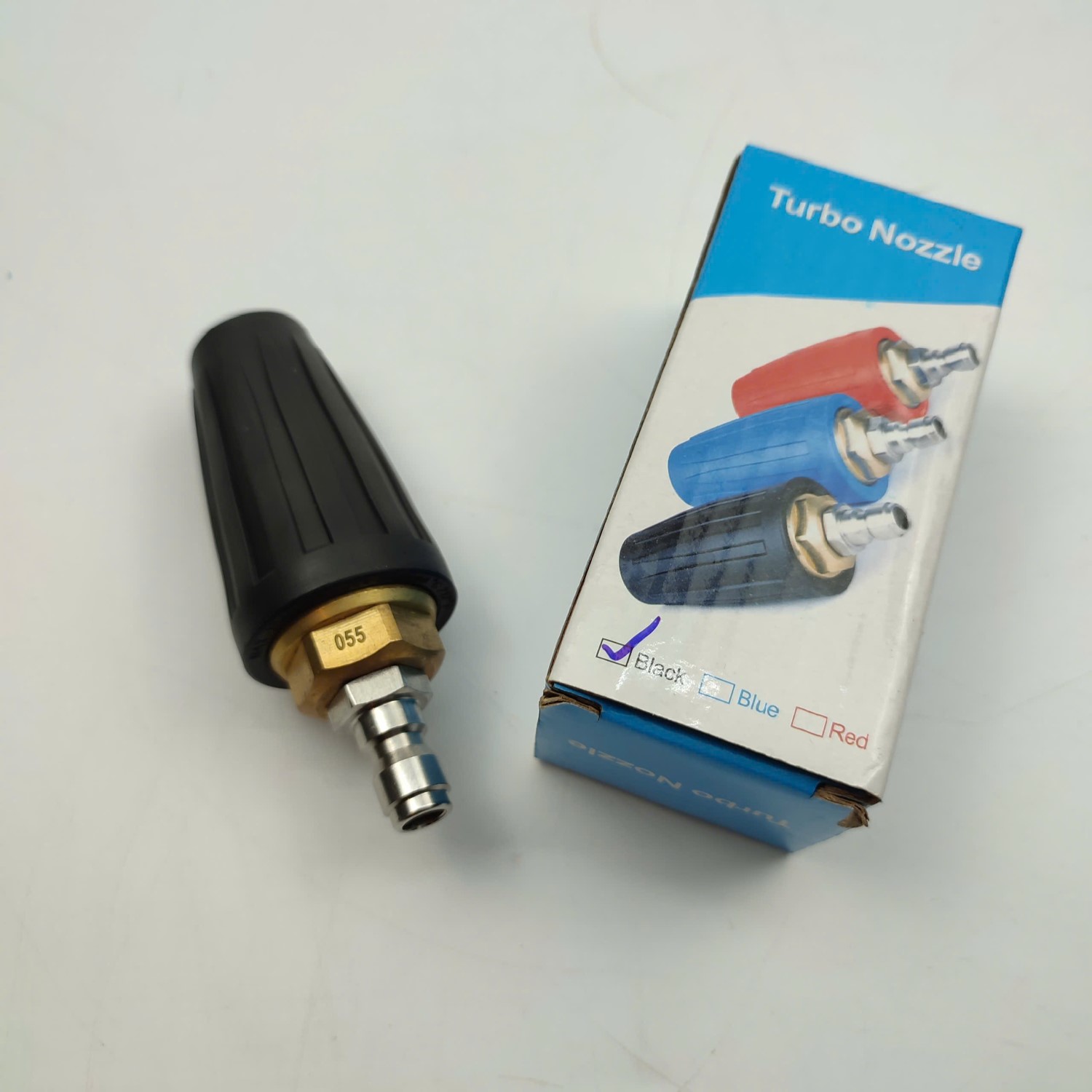 Đầu béc súng cao áp - nối nhanh (055 - Đen - Đồng)