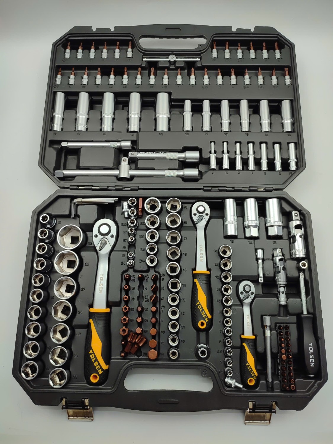 Bộ Dụng Cụ Mở Bulong 175 Món  TOLSEN 15146 - Full