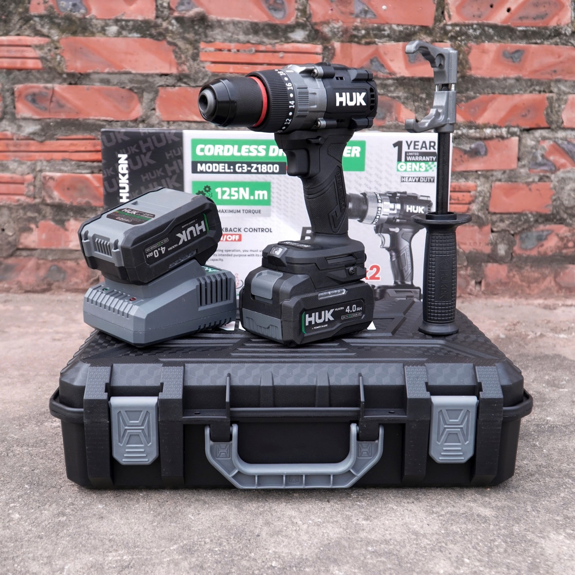 Máy Khoan Pin 13Mm HUKAN - G3 - Z1800