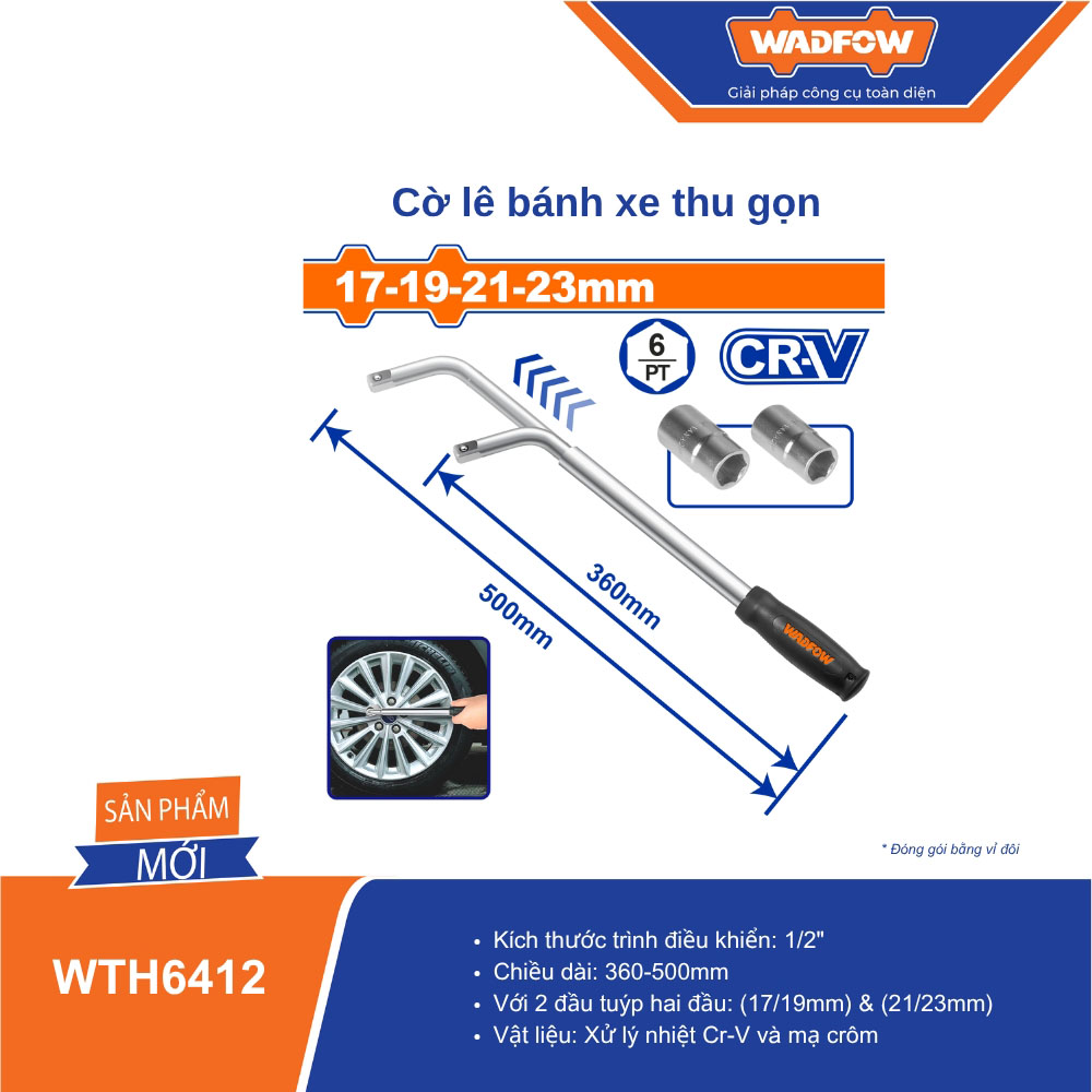 Cờ lê bánh xe thu gọn WADFOW - WTH6412