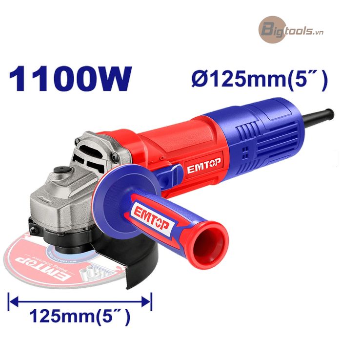 Máy mài 125mm (công tắc hông) EMTOP - EAGR11051