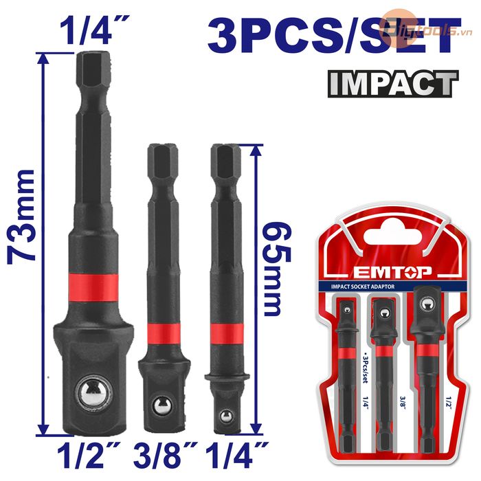Bộ chuyển đổi đầu lục giác sang đầu Bulong EMTOP - EBST365A01