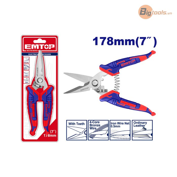 Kéo thợ điện EMTOP - ECCT018701