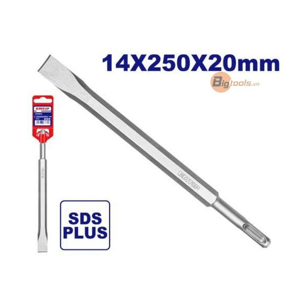 Mũi đục dẹp 14mm (Đuôi gài) EMTOP - ECHS122501