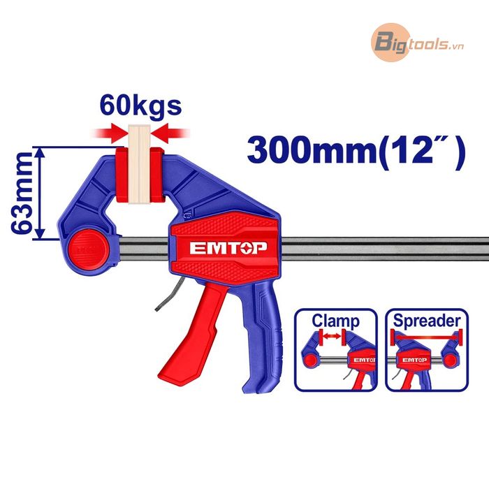 Thanh kẹp nhanh EMTOP - ECLPQ60201