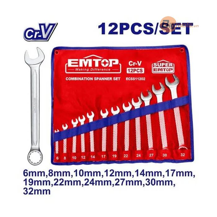 Bộ cờ lê kết hợp EMTOP - ECSS11202
