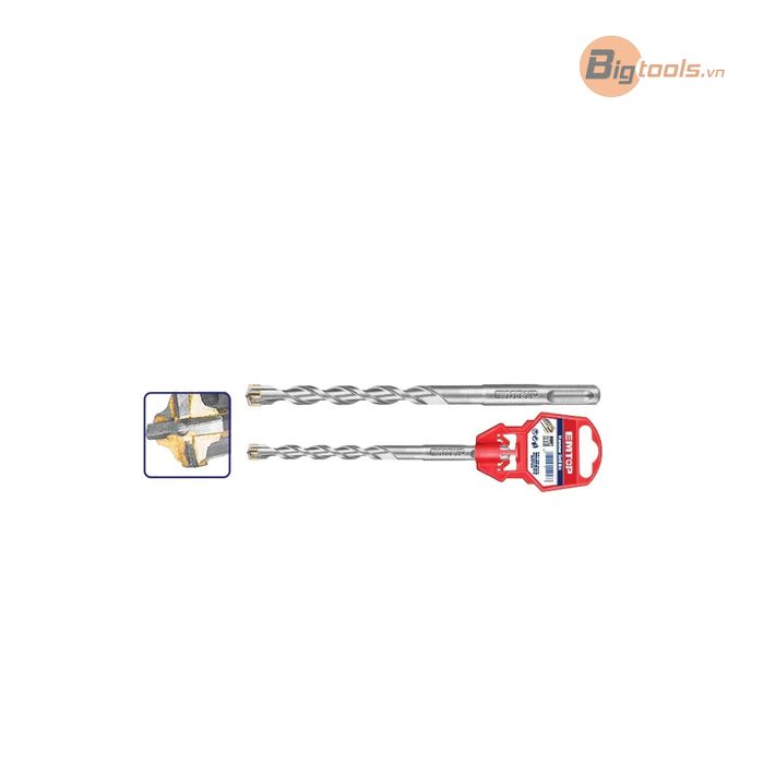 Mũi khoan bê tông đầu 4 cạnh (Đuôi gài) EMTOP - EHDR221203