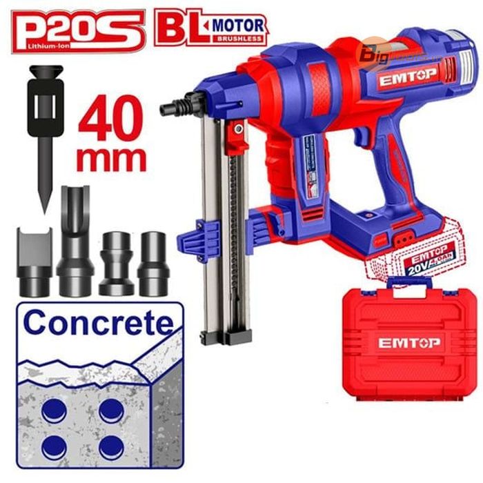 Thân máy bắn đinh bê tông pin  EMTOP - ELCNLI9005