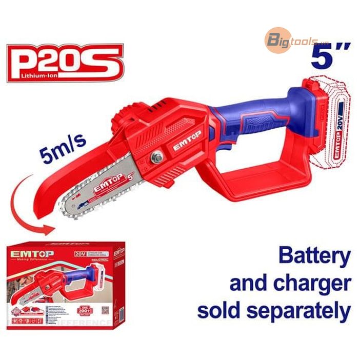 Thân máy cưa xích pin  EMTOP - ELGA2058