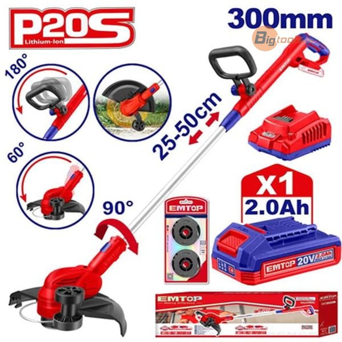 Thân máy cắt cỏ pin  EMTOP - ELGT20328