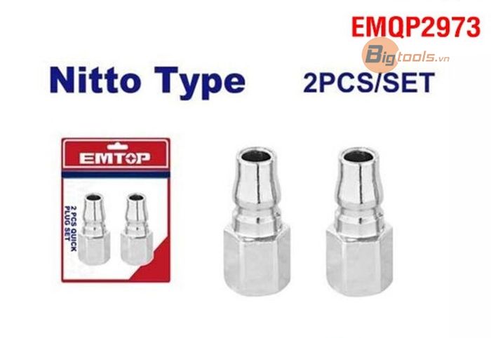 Bộ đôi khớp nối nhanh vào máy nén khí. EMTOP - EMQP2973