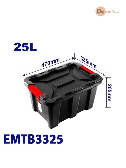 Thùng chứa bằng nhựa 25L EMTOP - EMTB3325