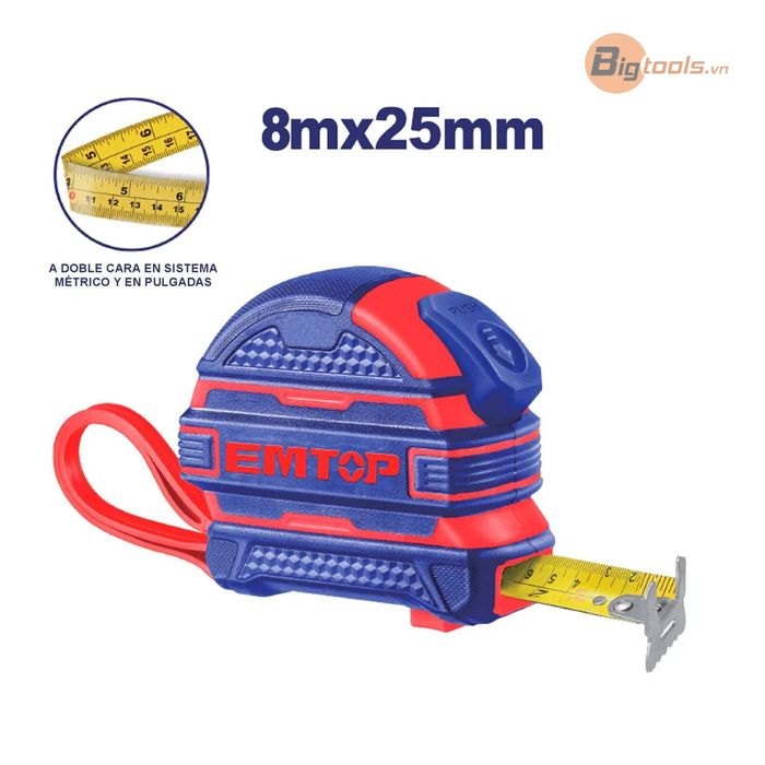 Thước cuộn võ nhựa ABS EMTOP - EMTP3825M