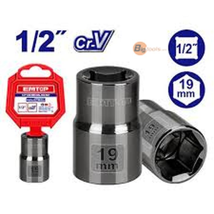 Đầu tuýp 19mm 1/2" EMTOP - ESCT12191