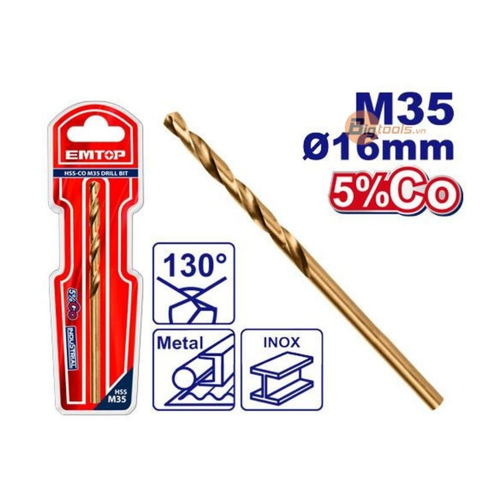 Mũi khoan INOX (HSS-CO M35) EMTOP - ETDB131601
